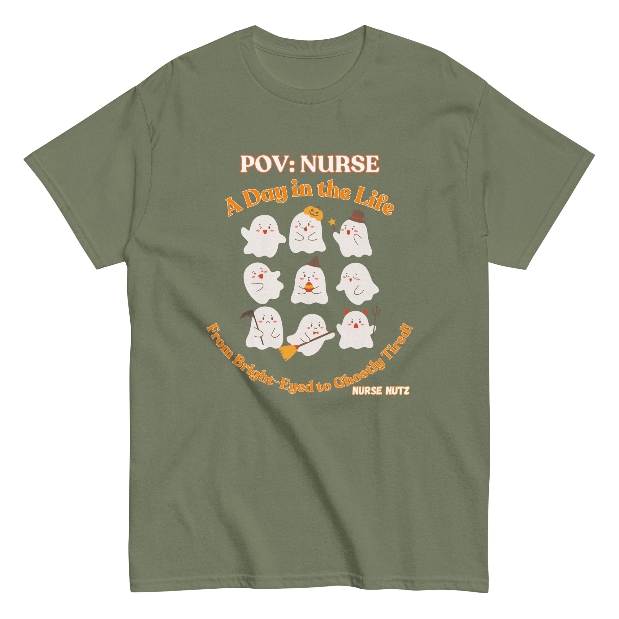 POV Nurse: A Day in the Life - From Bright Eyed to Ghostly Tired! - Nurse Unisex Classic Tee