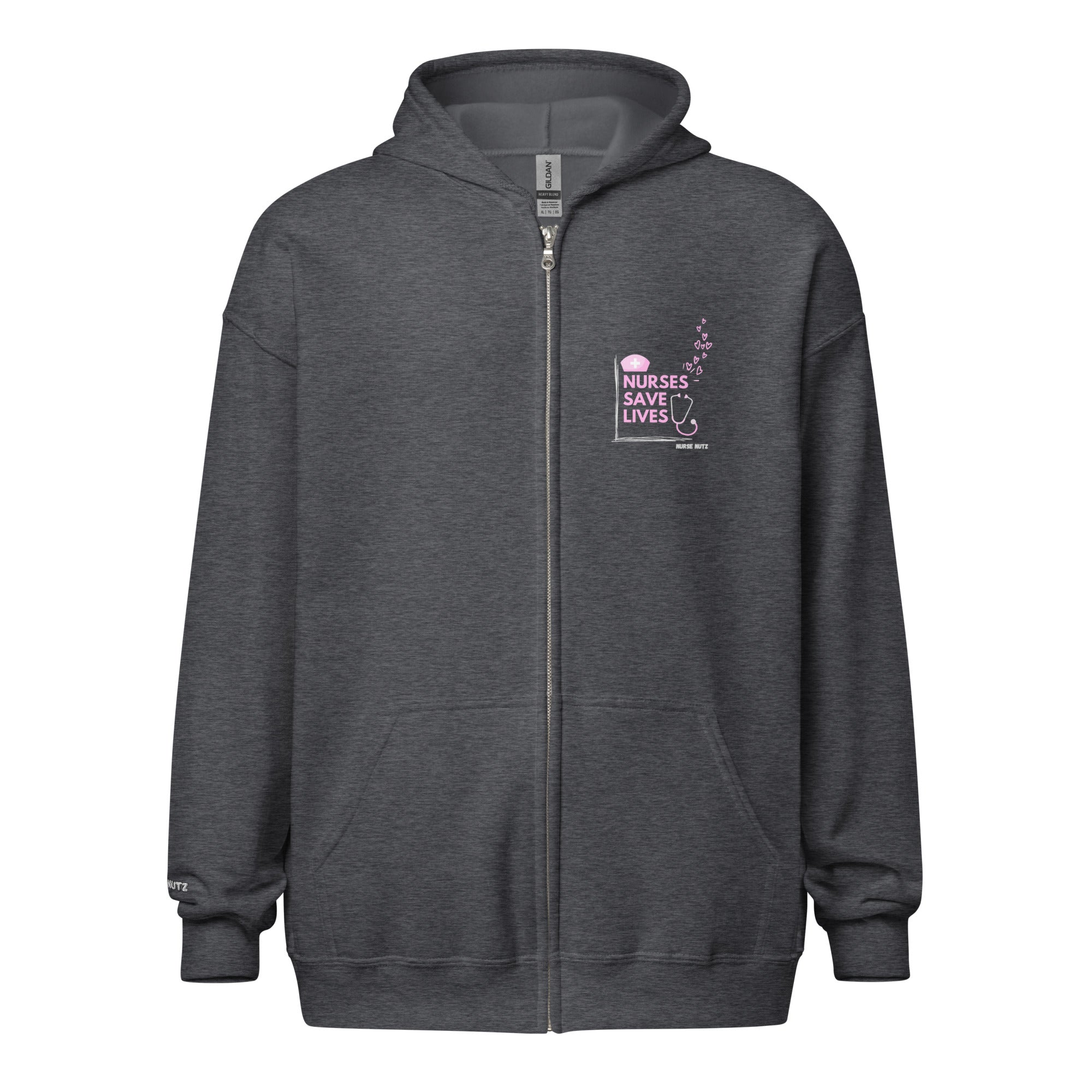 Nurses Save Lives - Nurse Jacket (Unisex Zip Hoodie)