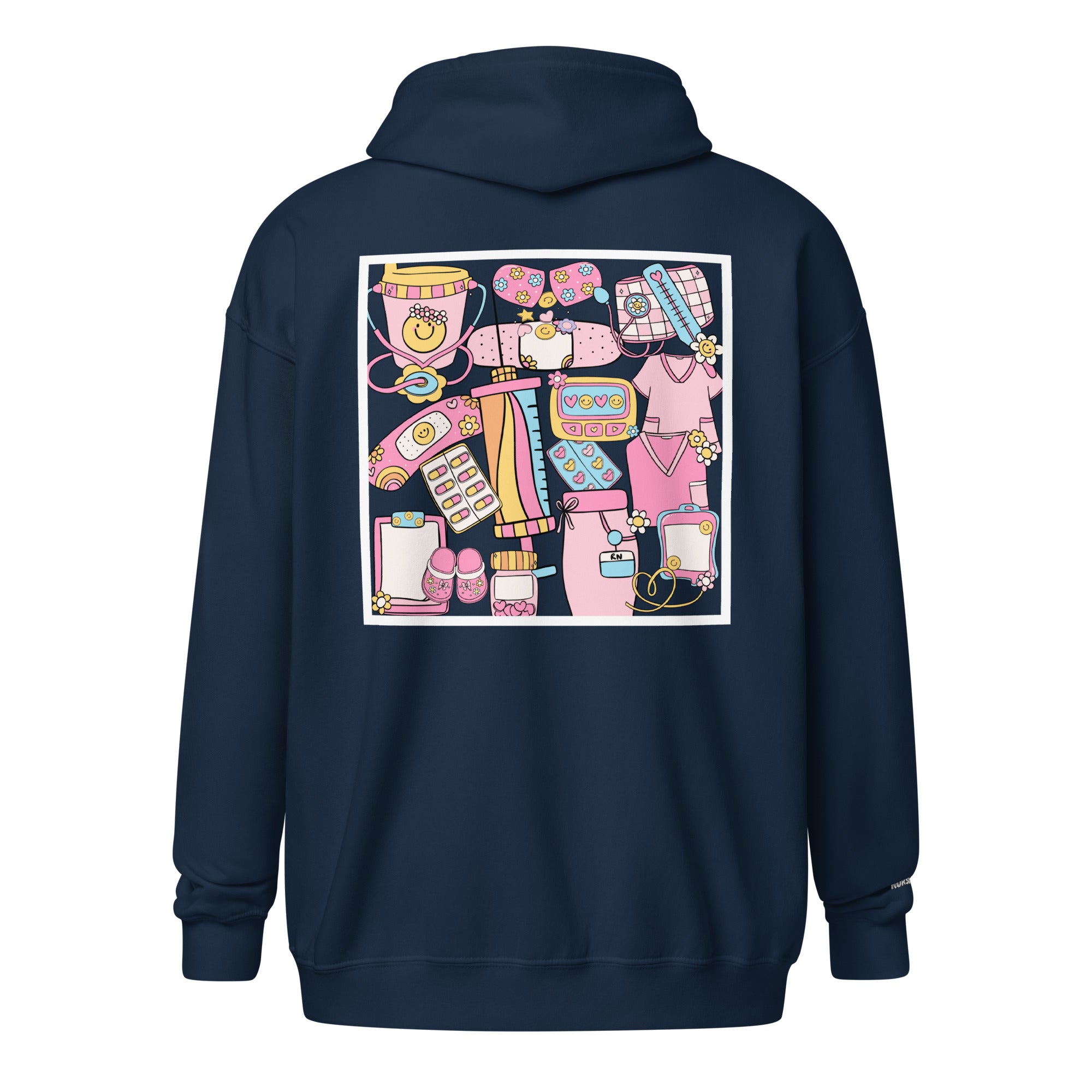 Vibrant Nurse - Nurse Jacket (Unisex Double-Sided Zip Hoodie)