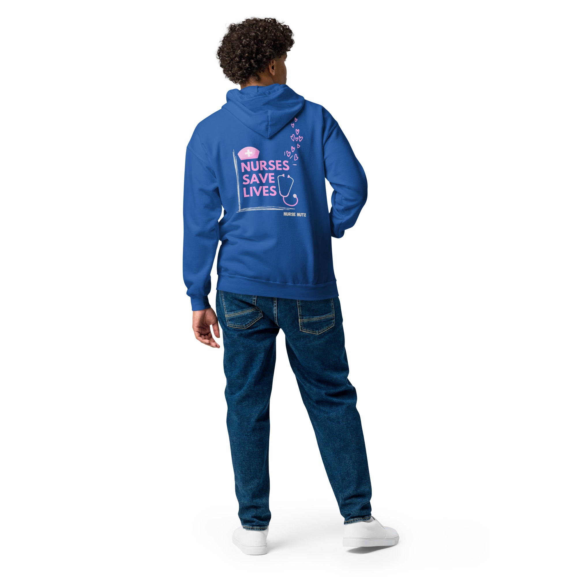 Nurses Save Lives - Nurse Jacket (Unisex Double-Sided Zip Hoodie)