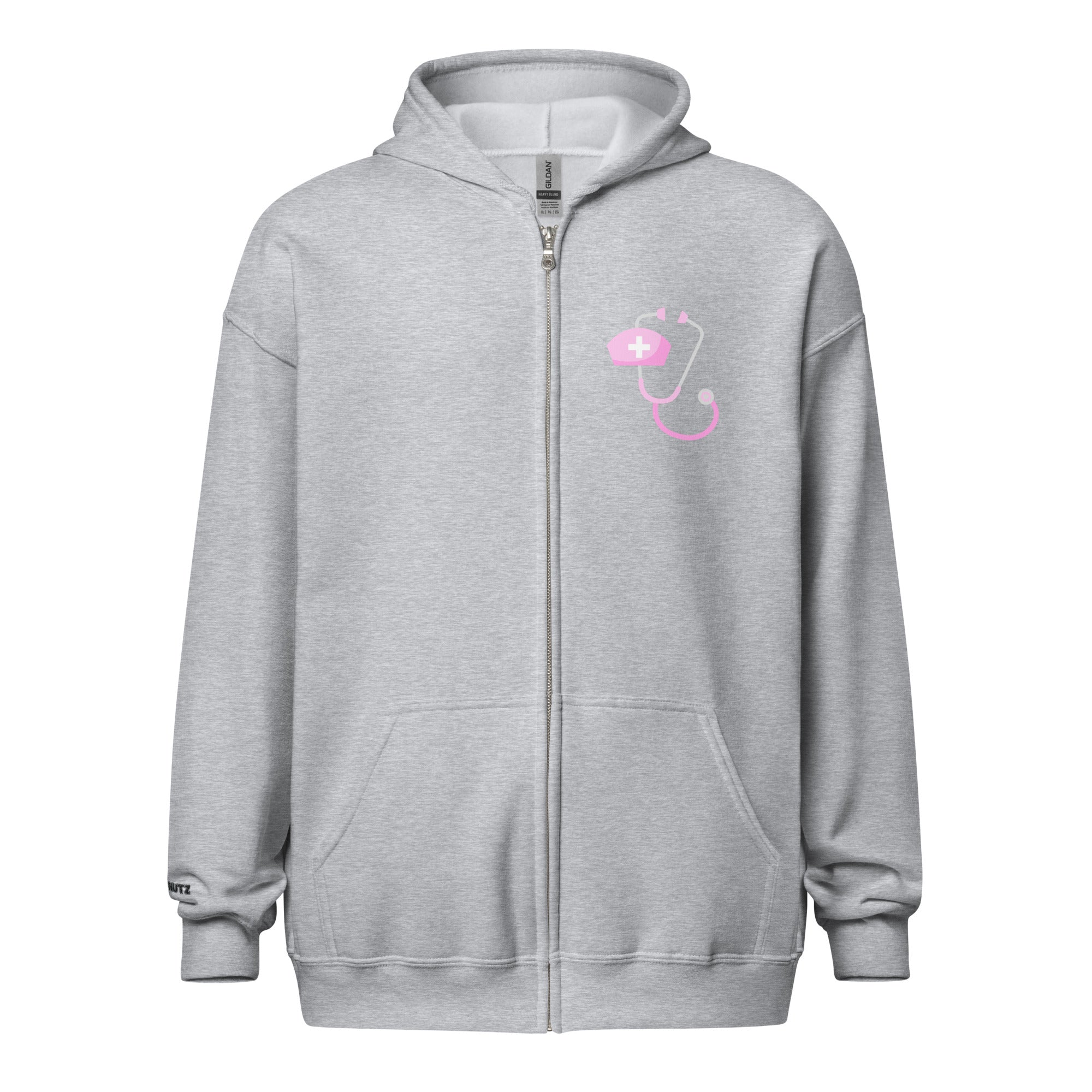 Nurses Save Lives - Nurse Jacket (Unisex Double-Sided Zip Hoodie)