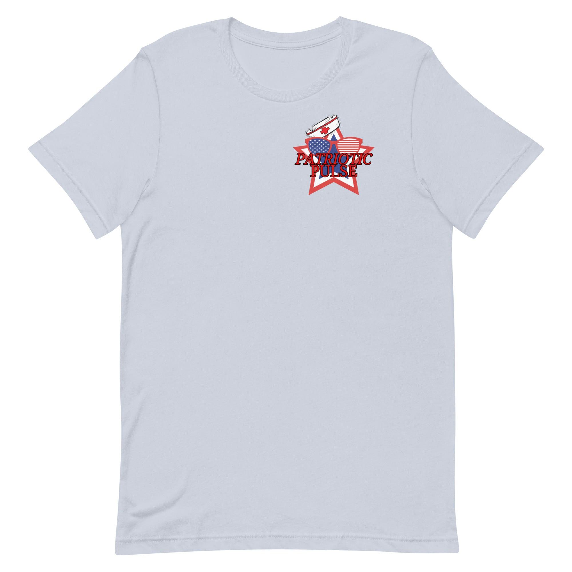 PATRIOTIC PULSE: CARING AROUND THE CLOCK - Unisex Double-Sided T-shirt