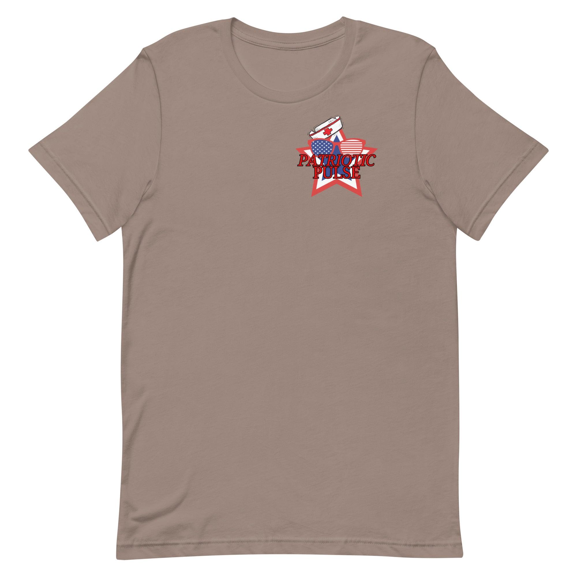 PATRIOTIC PULSE: CARING AROUND THE CLOCK - Unisex Double-Sided T-shirt