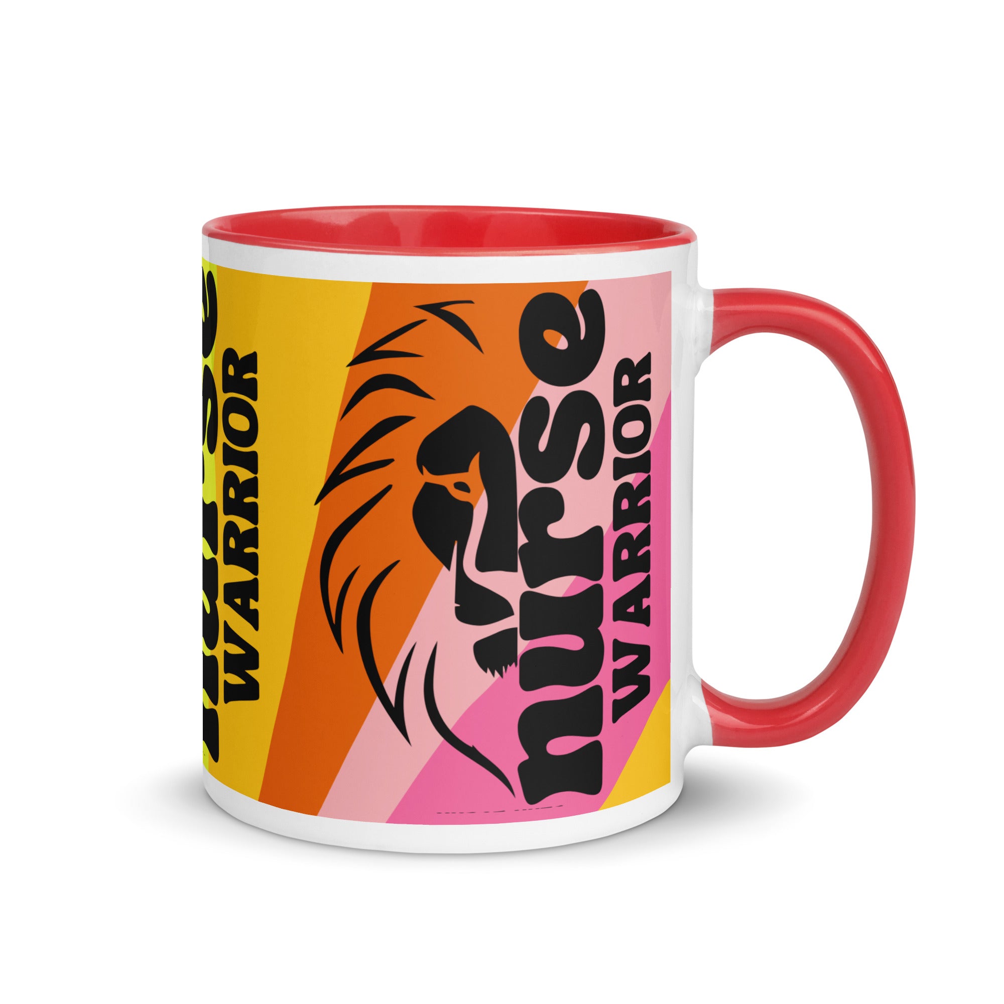 NURSE WARRIOR - Nurse Mug with Color Inside