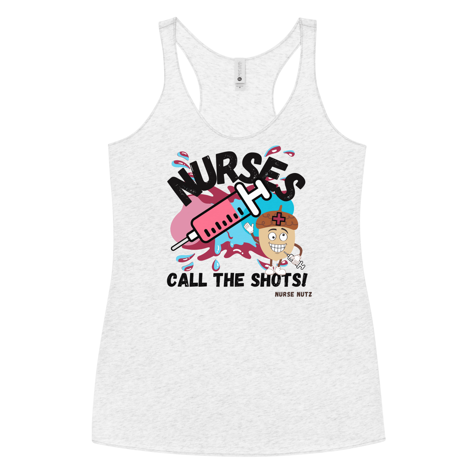 NURSES CALL THE SHOTS - Women's Racerback Tank