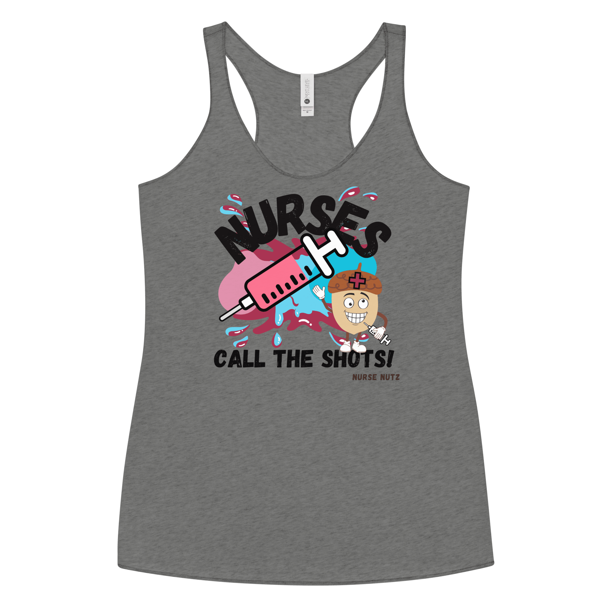 NURSES CALL THE SHOTS - Women's Racerback Tank