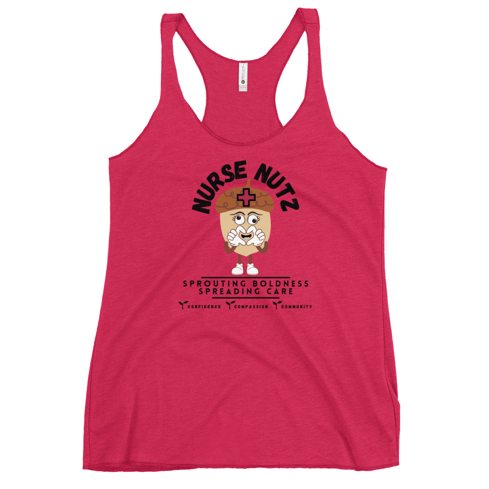 NURSE NUTZ LOGO - Women's Racerback Tank