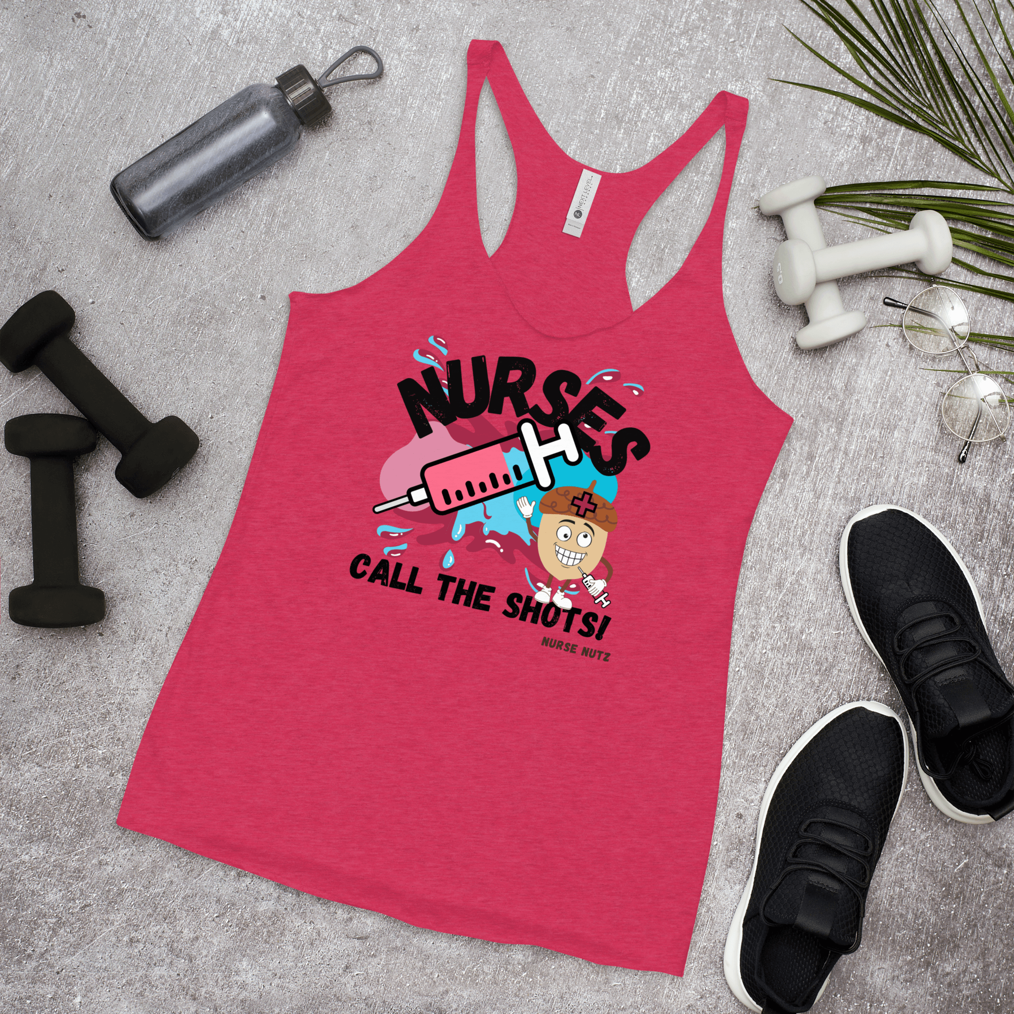 NURSES CALL THE SHOTS - Women's Racerback Tank